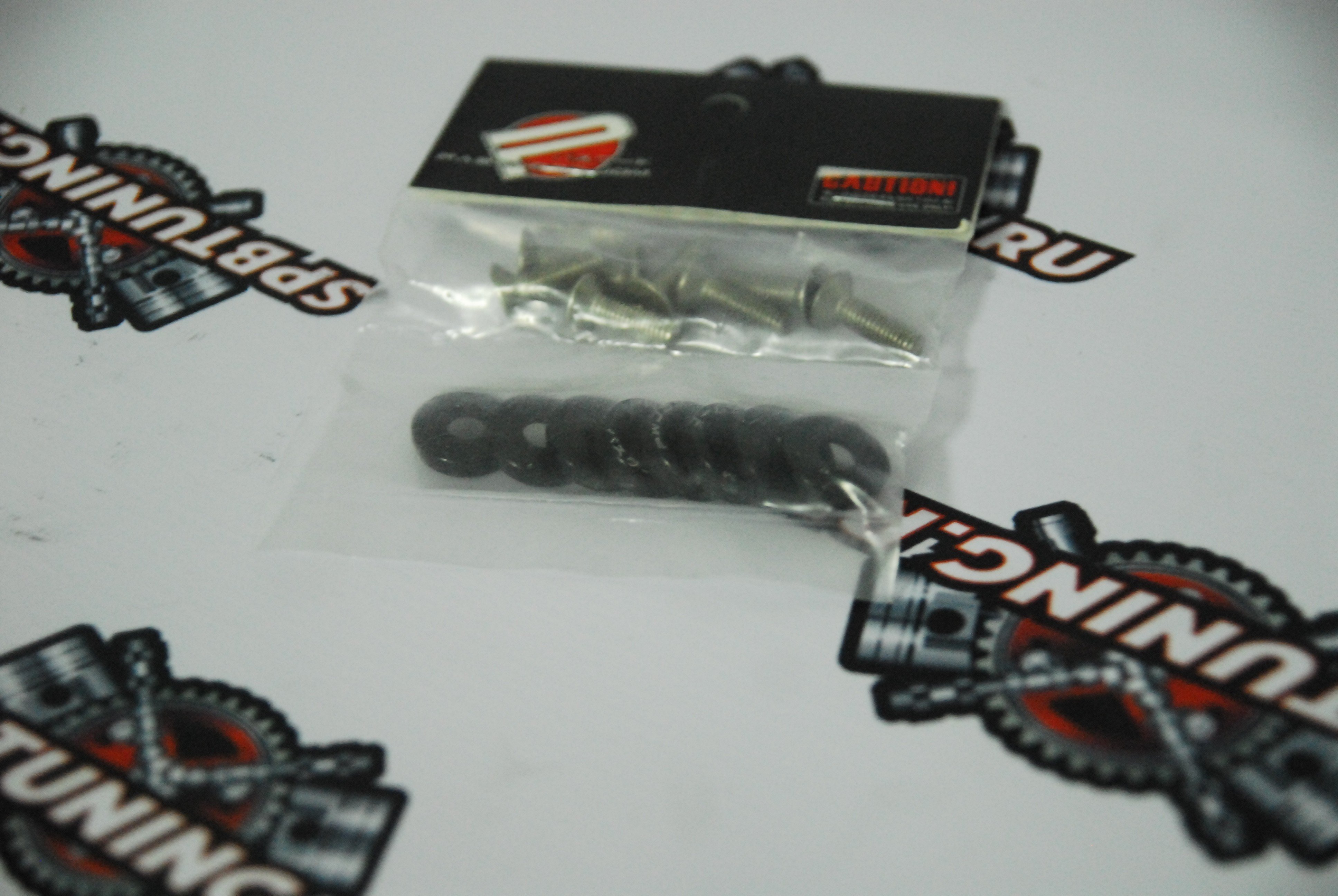 Гайки декоративные 8шт - черные