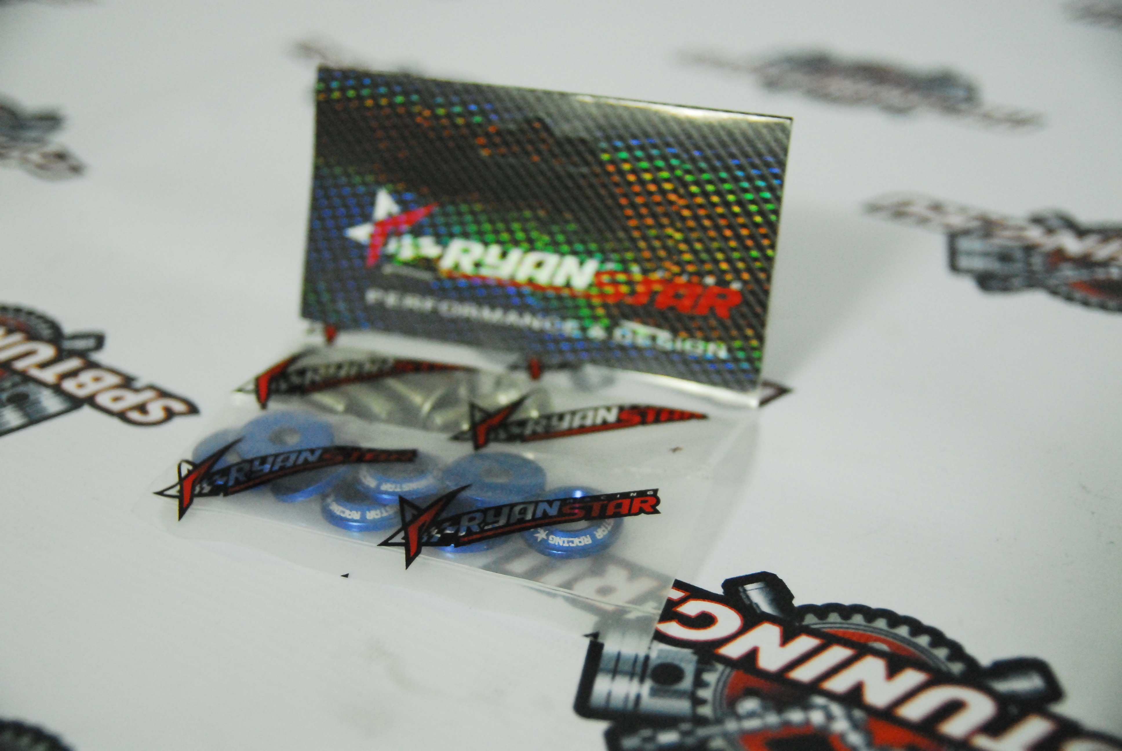 Гайки декоративные №2 8шт - синие