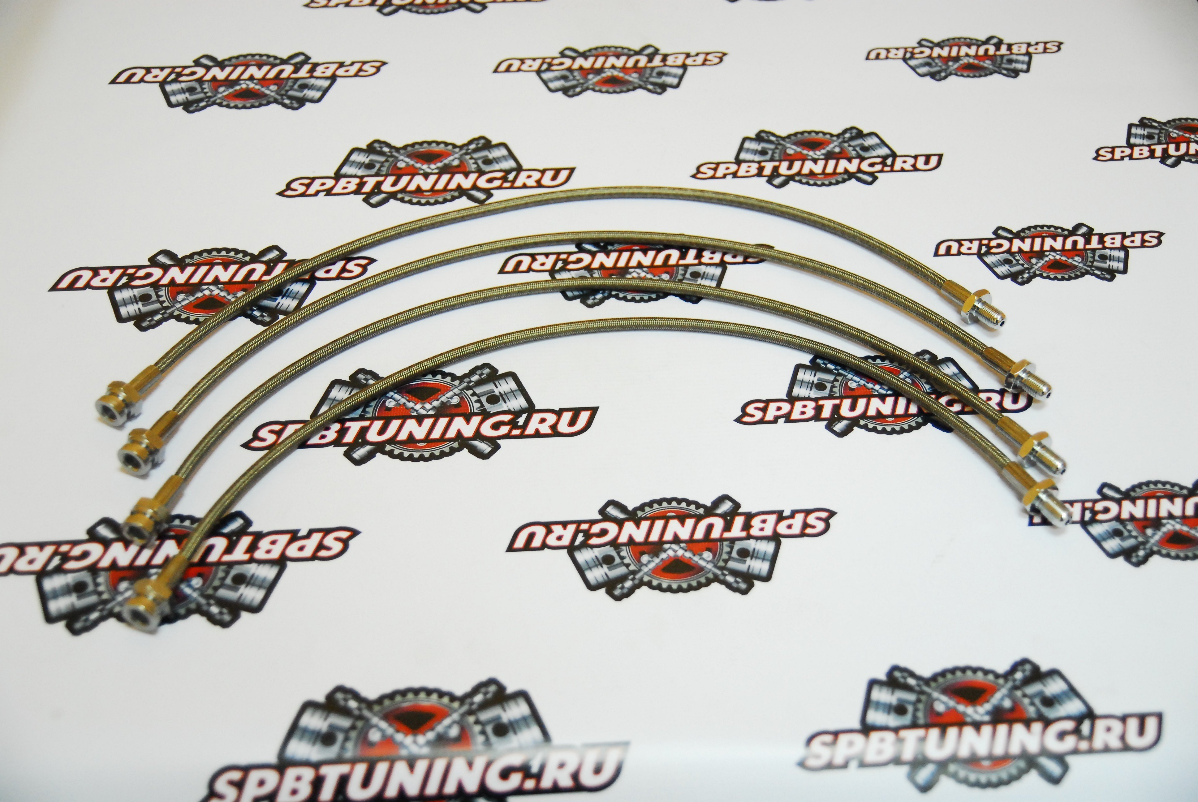 Комплект армированных тормозных шлангов SpbTuning для BMW e34-36.