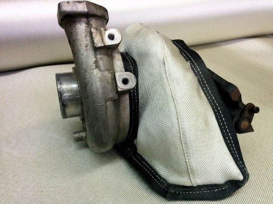 Термошуба для турбины с вестгейтом золотая 3градуса