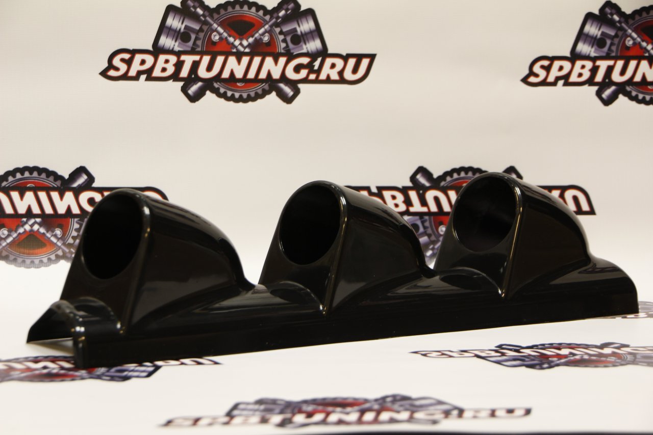 Подиум под датчик на левую стойку 60мм тройной черный