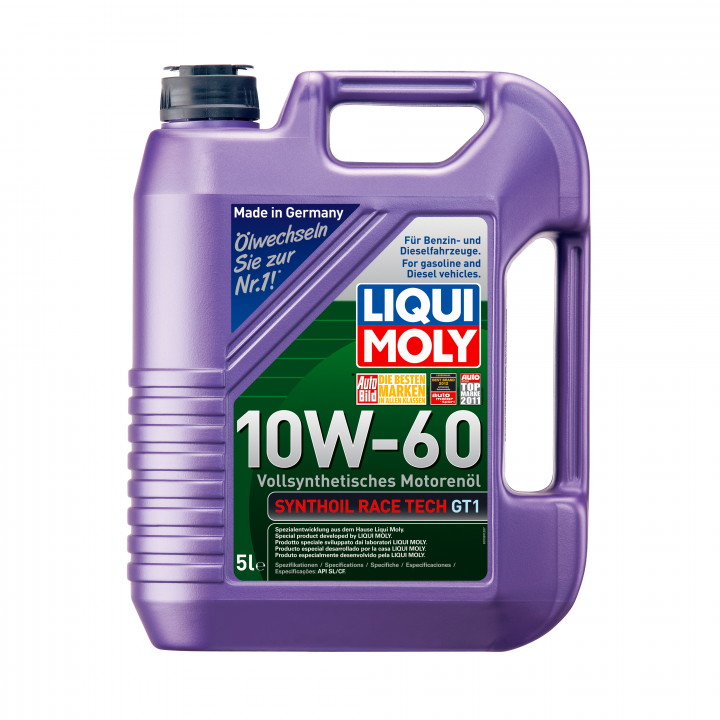Масло моторное синтетическое Liqui Moly 10W-60 Synthoil Race Tech GT1 5 литров
