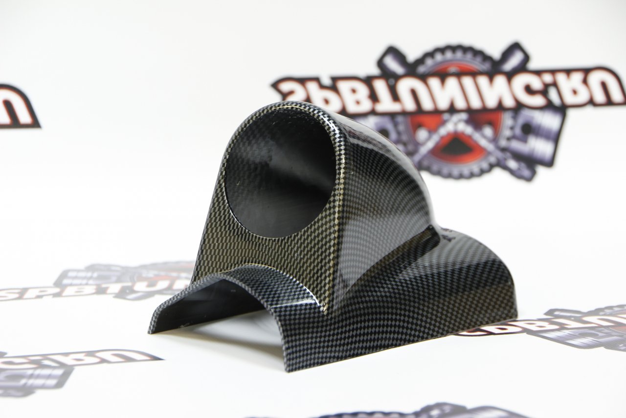 Подиум под датчик на левую стойку 60мм одинарный карбон