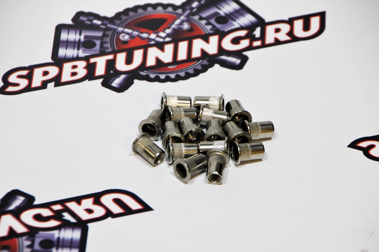 Клепка вытяжная со внутренней резьбой М6 алюминиевая