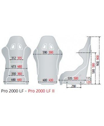 Ковш спортивный SPARCO PRO 2000 LF (FIA)