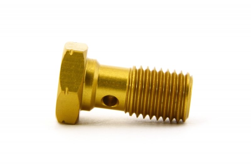 Болт (штуцер) для banjo M10x1.25 L=20mm алюминий ЗОЛОТО, Goodridge 992-03-32DGD