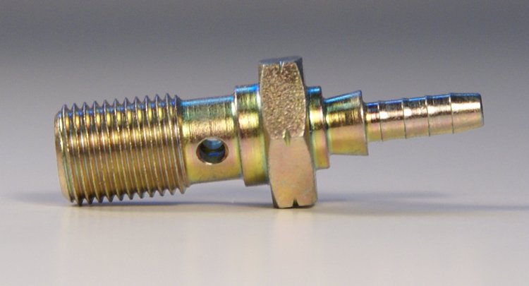 Болт (штуцер) crimp для banjo переход на шланг D-03 M10x1 сталь, Goodridge S492-31Z