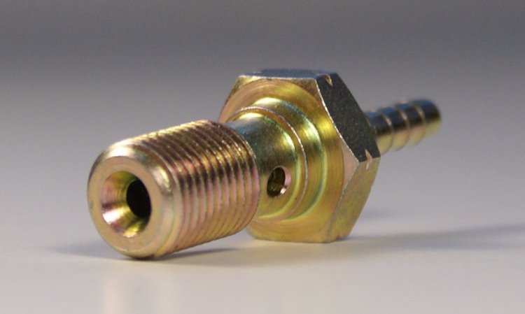 Болт (штуцер) crimp для banjo переход на шланг D-03 M10x1 сталь, Goodridge S492-31Z