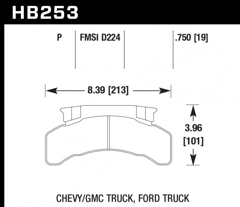 Колодки тормозные HB253P.750 HAWK SuperDuty