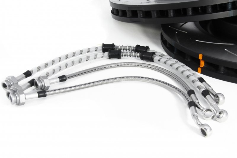 КОМПЛЕКТ:JEEP GRAND CHEROKEE SRT8 09-> Торм. диски DBA T3+колодки DC brakes RACE+шланги GOODRIDGE