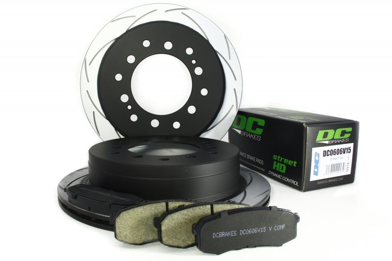 КОМПЛЕКТ ЗАДНИЙ:Тормозные диски DBA 2737S T2+колодки DC brakes sHD Toyota PRADO 150 / Lexus GX460