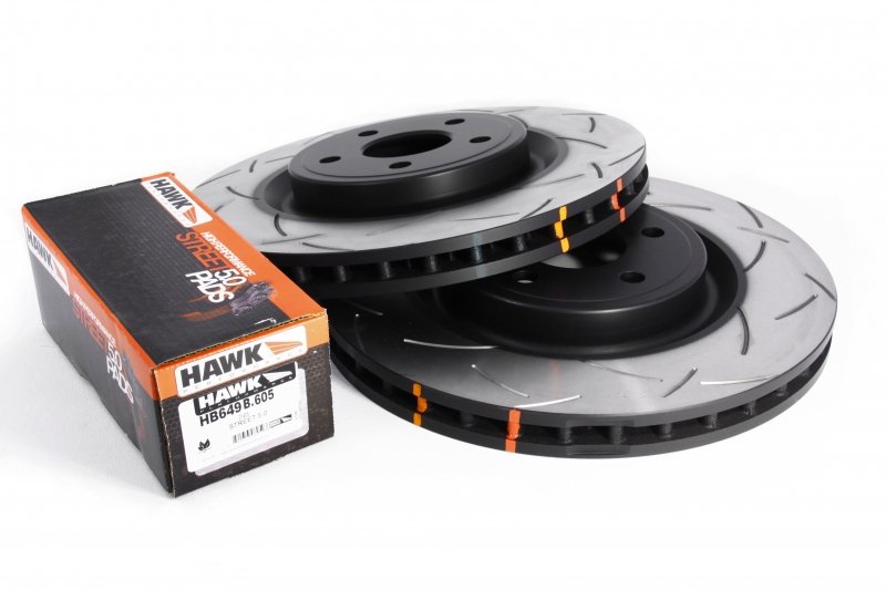 КОМПЛЕКТ ПЕРЕД.:Торм. диски DBA 42632S T3+колодки HAWK HPS 5.0 HB649B JEEP GRAND CHEROKEE SRT8 09->