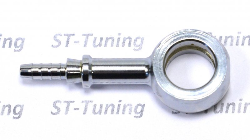Фитинг banjo d12 mm, длинный D-03 хром, под опрессовку S5092-03-M12CH, Goodridge