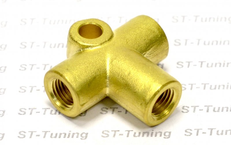 Соединитель тройник Goodridge М-М-М (3/8X24) AN03, 2203-03B