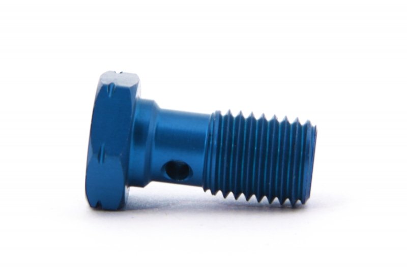 Болт (штуцер) для banjo M10x1.25 L=20mm алюминий СИНИЙ, Goodridge 992-03-32DBU