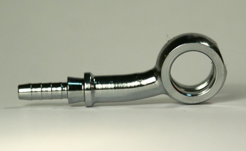 Фитинг banjo d10 mm, 20°, вбок D-03 хром, под опрессовку S5097-03CH, Goodridge