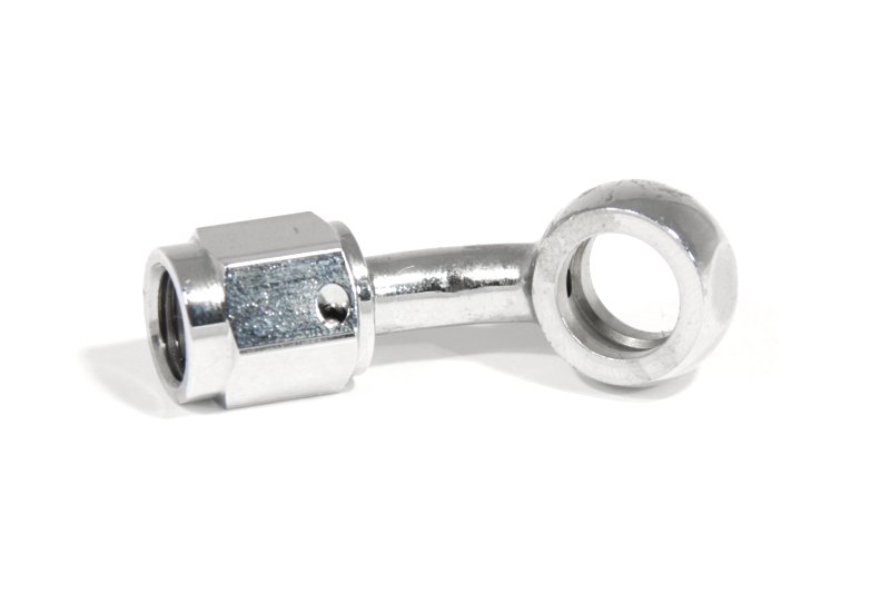 Адаптер banjo d10 mm, 45° - М 3/8x24 прямой конус, вращающийся, хром, Goodridge MCHD-005