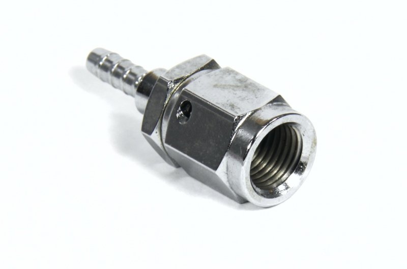 Фитинг мама AN-03 3/8X24 под прямой конус D-03 хром, под опрессовку S6001-03CH, Goodridge