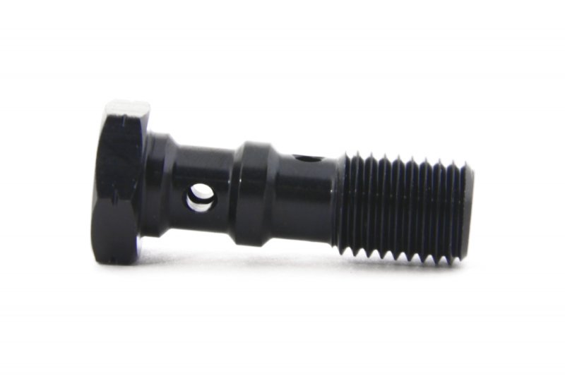 Болт (штуцер) двойной для banjo M10x1.25 L=30 mm алюминий ЧЕРНЫЙ, Goodridge 993-03-32DBK