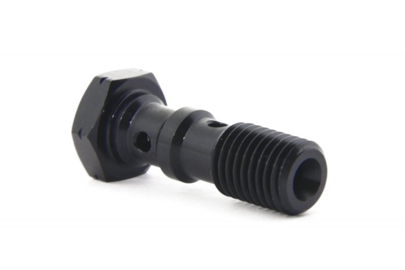 Болт (штуцер) двойной для banjo M10x1.25 L=30 mm алюминий ЧЕРНЫЙ, Goodridge 993-03-32DBK