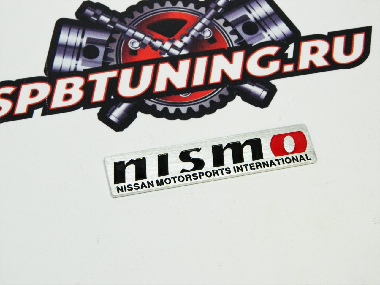 Шильд алюминиевый Nismo #1 красный