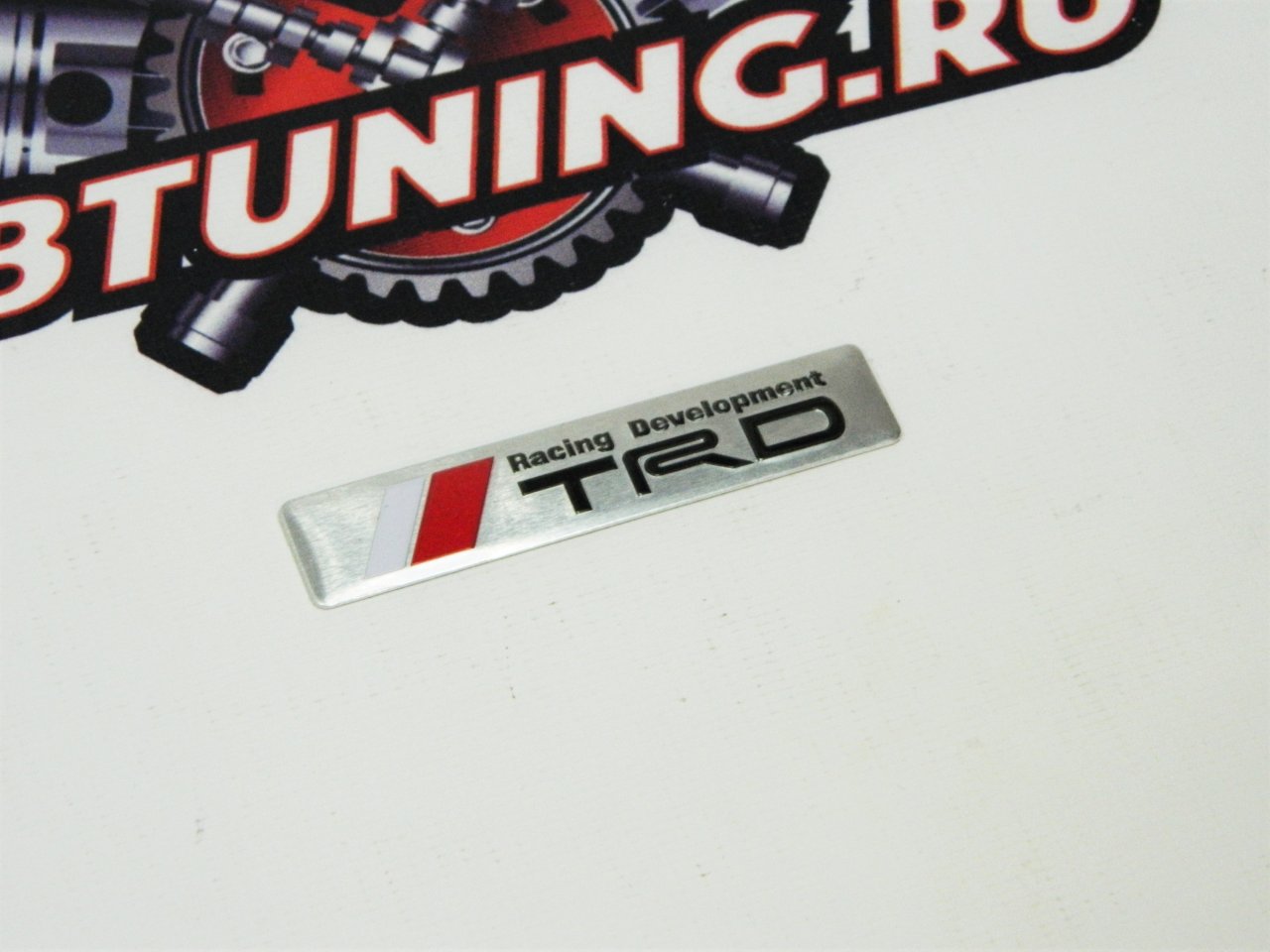 Шильд алюминиевый TRD #1 серый