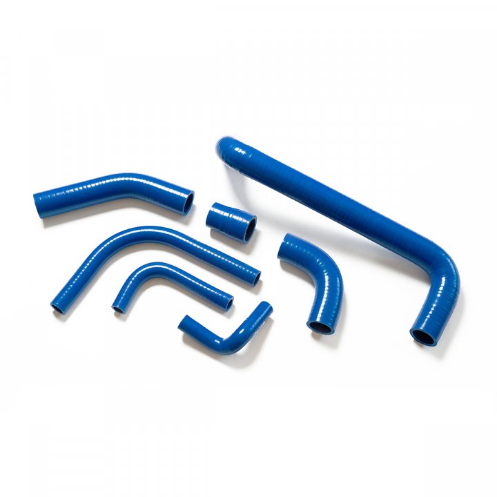 Комплект патрубков 2101-07 (Алюм. радиатор) 7 шт (Синий силикон)