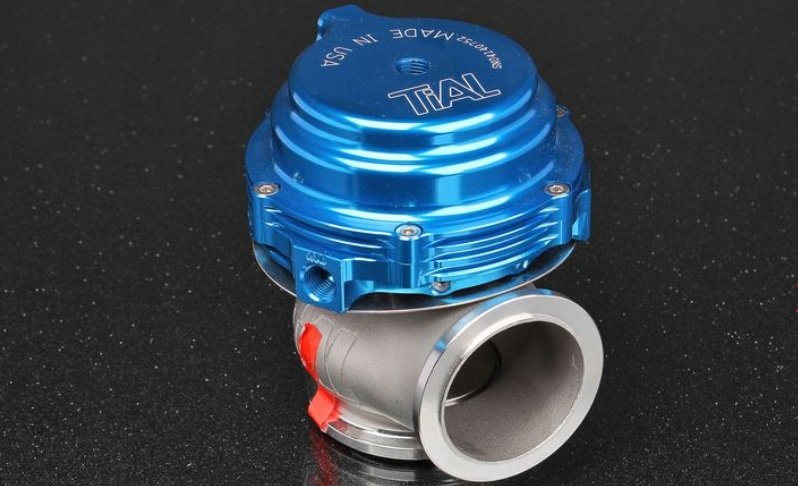 Вестгейт TIAL (wastegate, клапан сброса выхлопных газов), MV-R 44 мм blue/синий с установочным комплектом MV-R BLUE