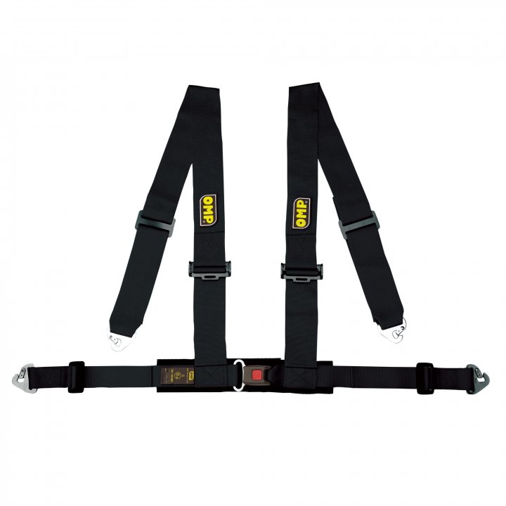 OMP RACING 4M клубный ремень 4 точки 3"/2", черный