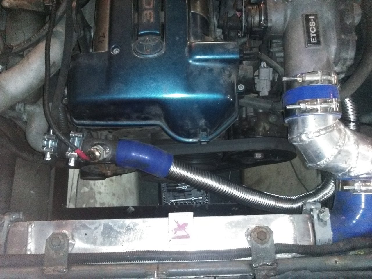 Гофрированная труба для переноса системы охлаждения 32мм (нержа)