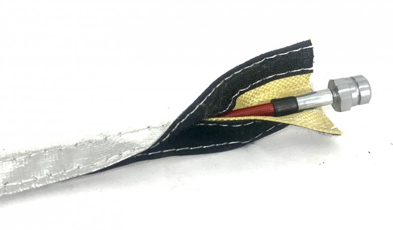 Термоизоляция шлангов и проводов 25mm цена за 1m Al+Kevlar Wire Shield, Thermal Division TDWK251VL