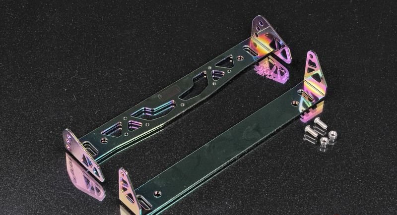 Накладка под номер поворотная алюминий, неохром