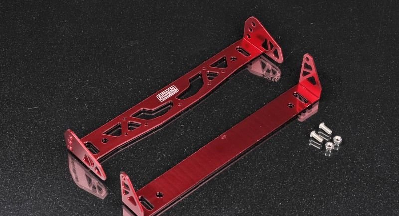 Накладка под номер поворотная алюминий, красный