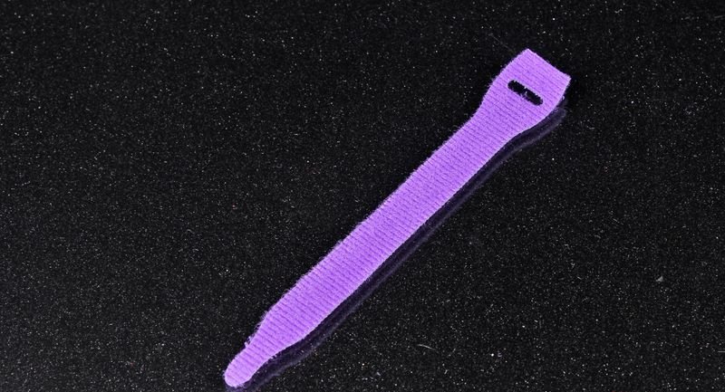 Стяжка 19*152мм, ворсовая, фиолетовая (Velcro One Wrap 3/4" x 6")