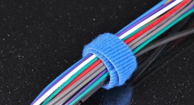 Стяжка 19*152мм, ворсовая, синяя (Velcro One Wrap 3/4" x 6")