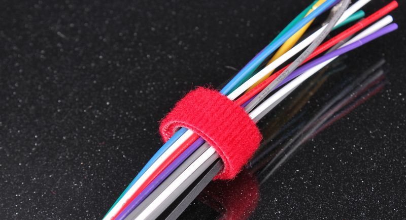 Стяжка 19*152мм, ворсовая, красная (Velcro One Wrap 3/4" x 6")