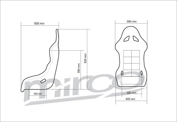 Спортивное сиденье Mirco GT