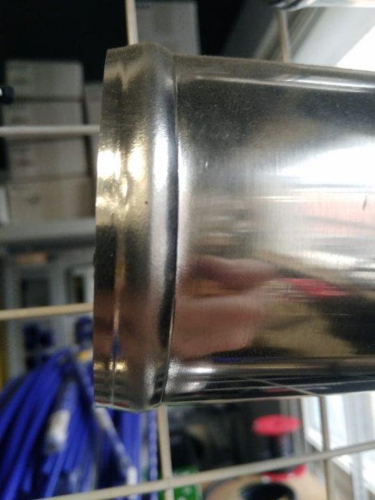 Вальцовка алюминиевых патрубков (создание бортика)