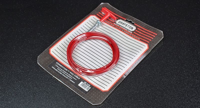 Трос выключателя массы 3000 мм, силиконовое покрытие, красный