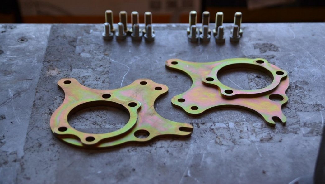 Проставки под два суппорта Nissan (к-т под доработку кулака) Skyline, Silvia