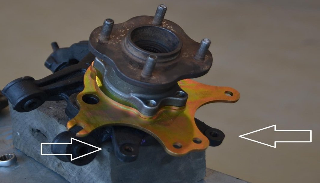 Проставки под два суппорта Nissan (к-т под доработку кулака) Skyline, Silvia