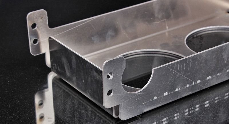 Диффузор для масляного радиатора 300*135*50 10 рядов под 2 вентилятора 4" (Spal 96) мм, алюминий 2 мм CAOC02