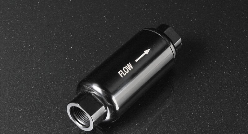 Фильтр AN10 топливной / масляной системы, 100 микрон, L=140 мм, D=50 мм, черный