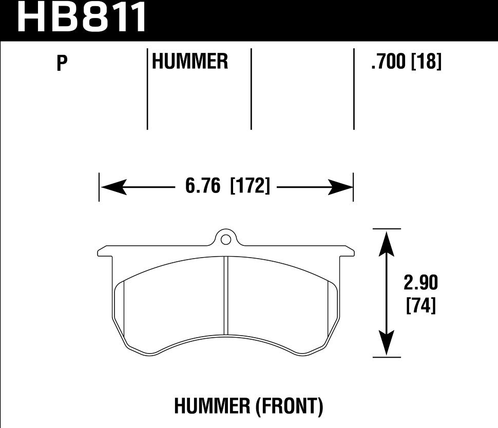 Колодки тормозные HB811P.700 HAWK Super Duty