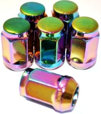 Комплект колесных гаек ST401445HT/PH - радужный хром