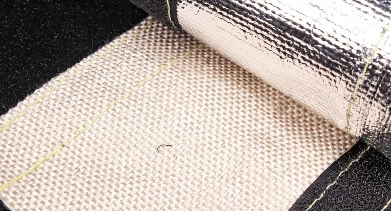 Термоизоляция шлангов и проводов 25 мм, длина 90 см, на липучке, 500°C - 1000°C