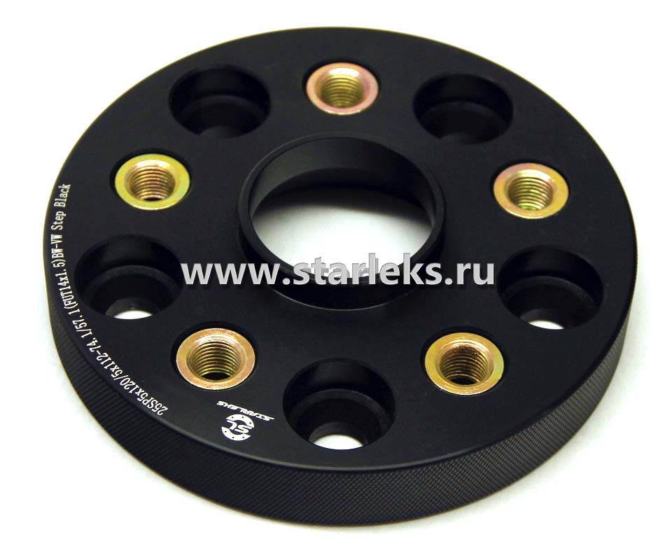 Проставка ступечная переходная 25мм 5х112/5х114.3 ЦО-66.6/60.1(FUT14x1.5)