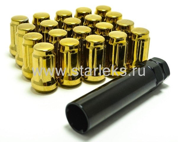 Комплект колесных гаек ST911144SD/Gd - золотой хром