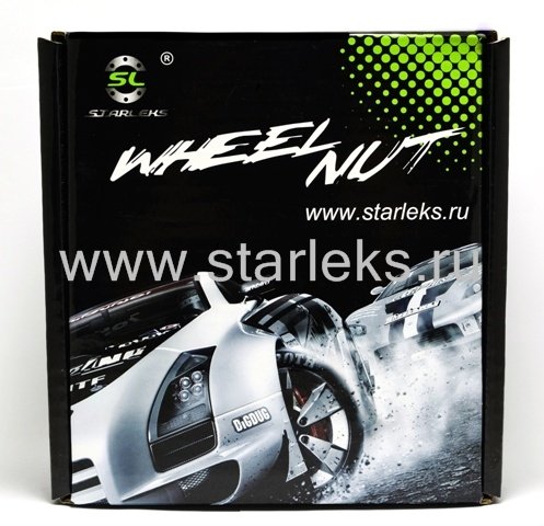 Комплект колесных гаек "пики" ST911944SD/BC - черный хром