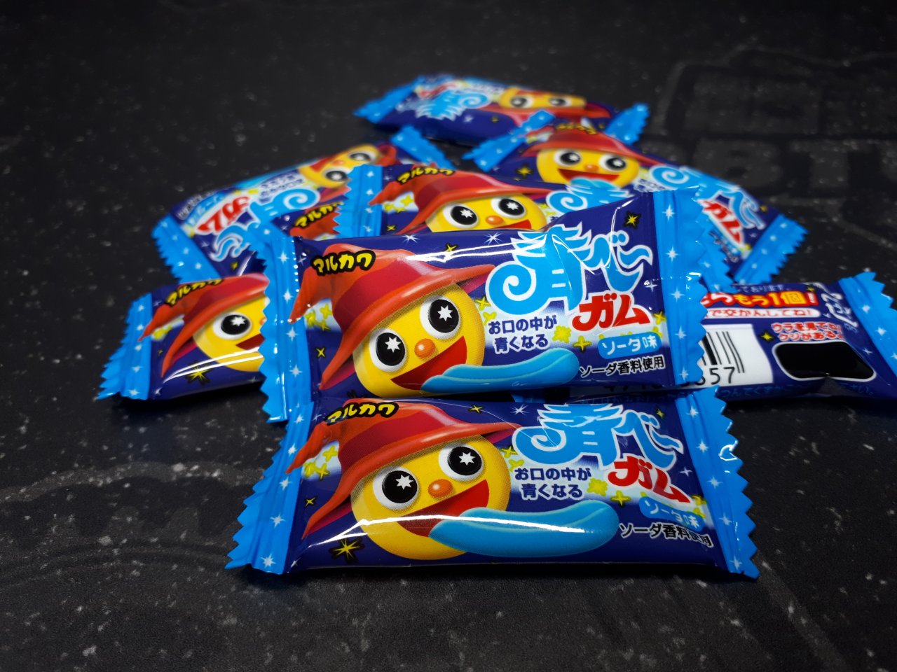 Резинка жевательная Marukawa "Blue Gum Soda" (Лимонад) Aobee, 4,3 гр.